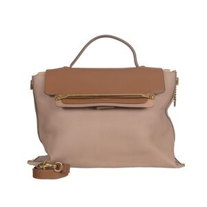 ♥️Chloe Clare Elegant Tan Brown Large Leather Handbag♥️